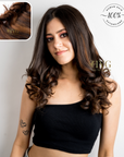 Chocolate Brown Clip-in Coloured Volumizers (Set of 3)