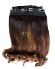 Chocolate Brown Clip-in Coloured Volumizers (Set of 3)