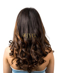 Caramel Clip-in Coloured Volumizers (Set of 3)