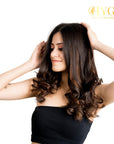 Chocolate Brown Clip-in Coloured Volumizers (Set of 3)