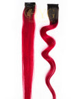 Red Single Clip-in Streaks