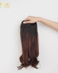 Chocolate Brown Clip-in Coloured Volumizers (Set of 3)