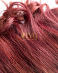 Burgundy Clip-in Coloured Volumizers (Set of 3)
