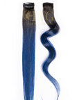 Blue Single Clip-in Streaks